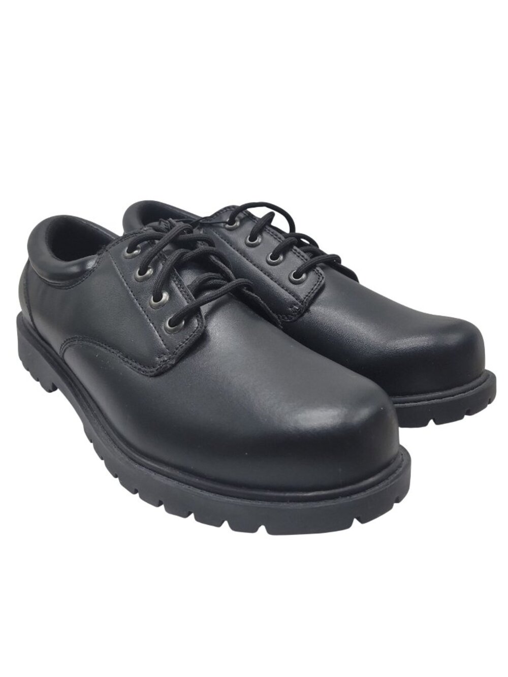 TredSafe Shoes Mens 12 Oxford Faux Leather Slip Resistant Lace-Up Round Toe